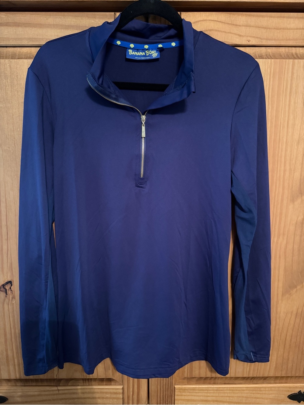 Banana Boat Men's Navy Quarter-Zip Performance Sweater